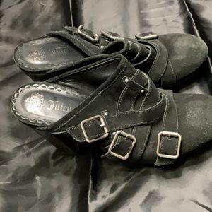 Juicy Couture black clogs Authentic